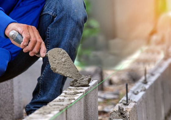 An image of oncrete block construction services in Decatur, AL