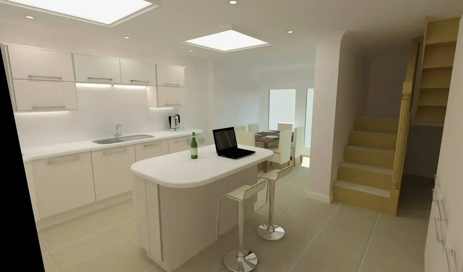Martin Weaver Design, Fresh & Contemporary interior CAD design for Mrs & Mrs T