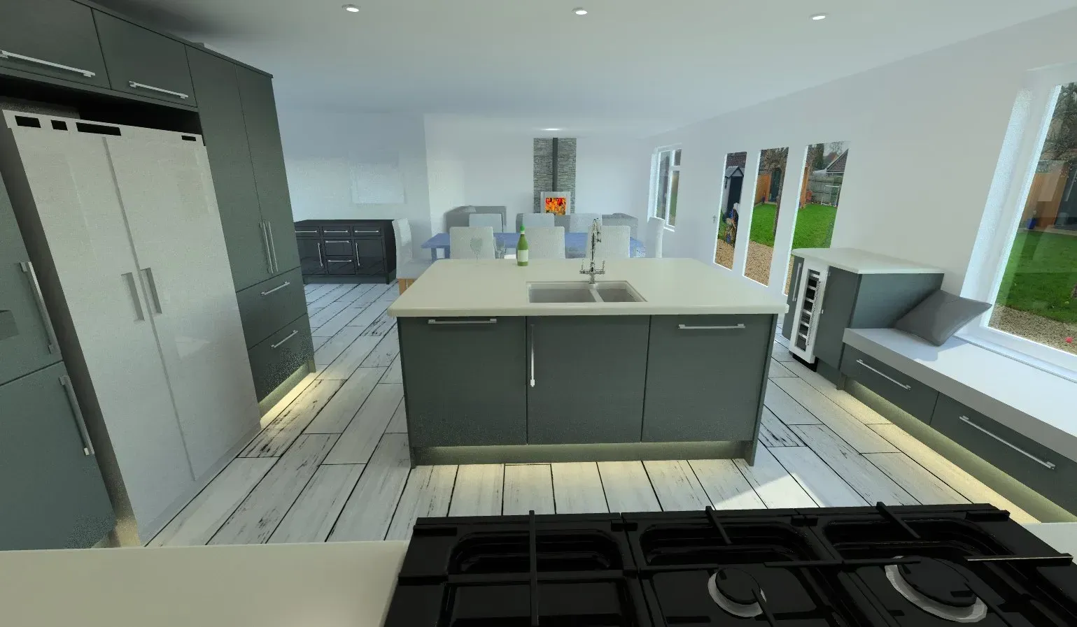 Martin Weaver Design, Sharp & Modern interior CAD design for Mrs & Mrs A G