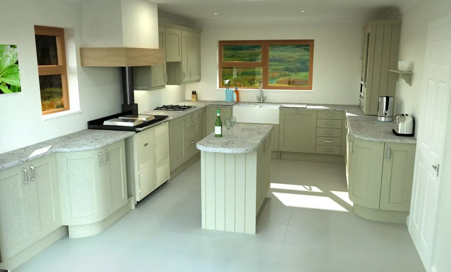 Martin Weaver Design, Classic & Traditional interior CAD design for Mrs & Mrs J