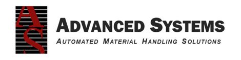 A logo for advanced systems automated material handling solutions