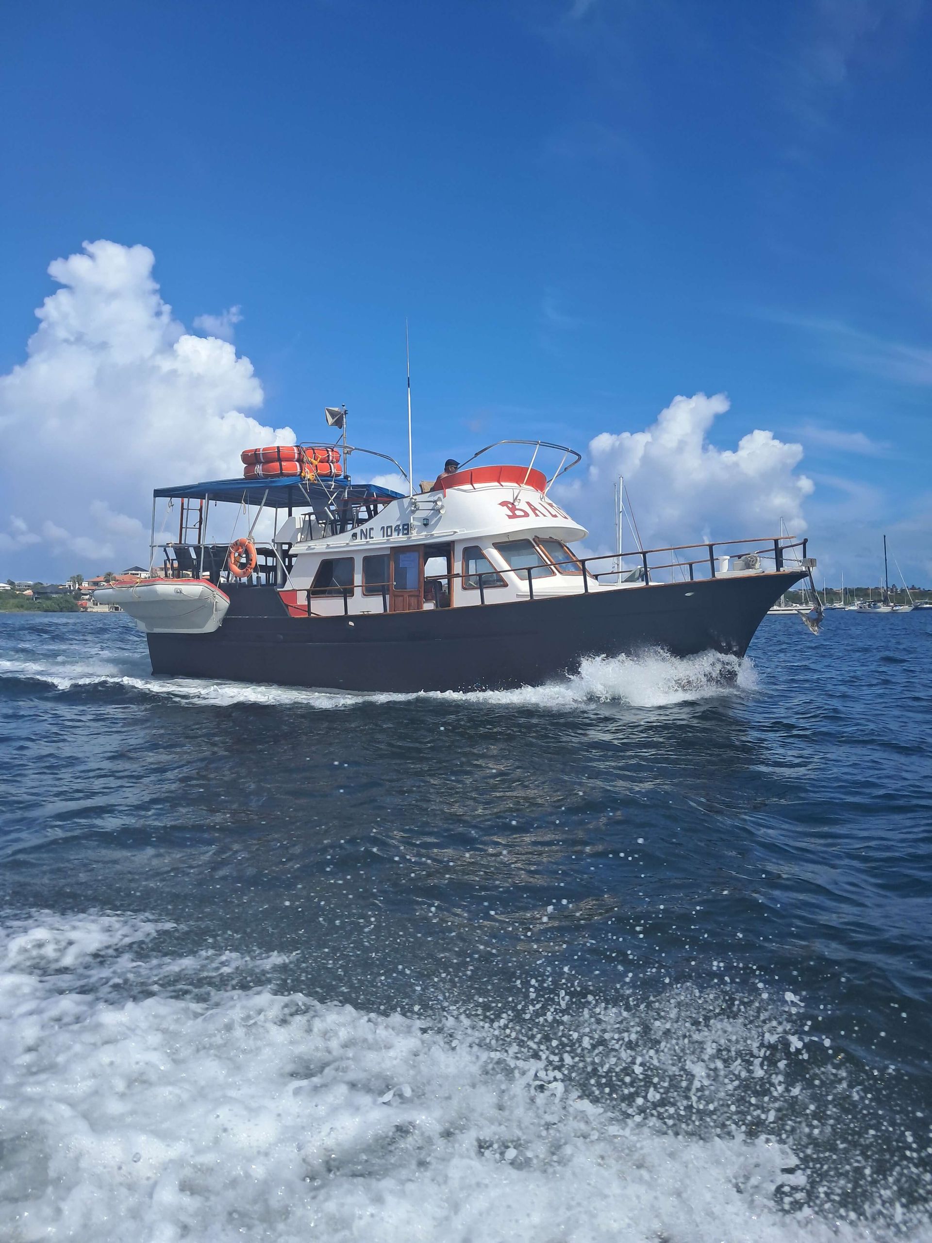 Snorkeling and relaxing during a private boat tour