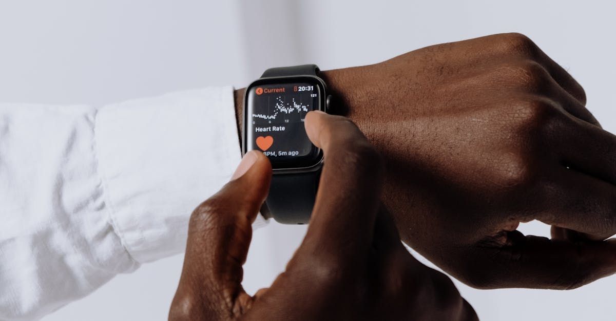 A person is using a smart watch on their wrist.