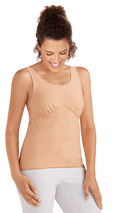 Gentle Touch Post Mastectomy Recovery Camisole Includes Pockets and Breast  Forms