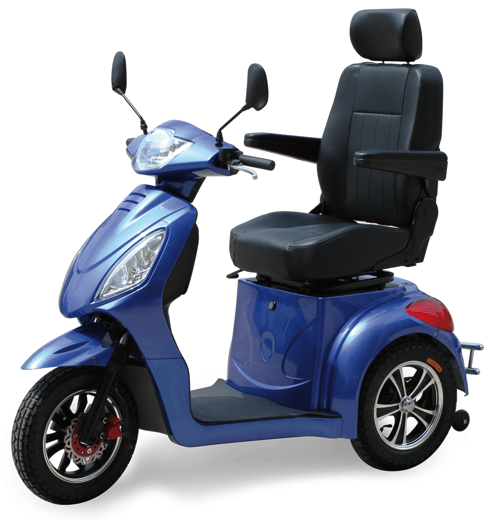 Scooter blu per disabili