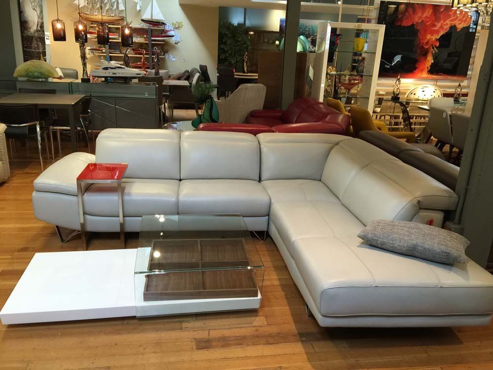 off white leather couch