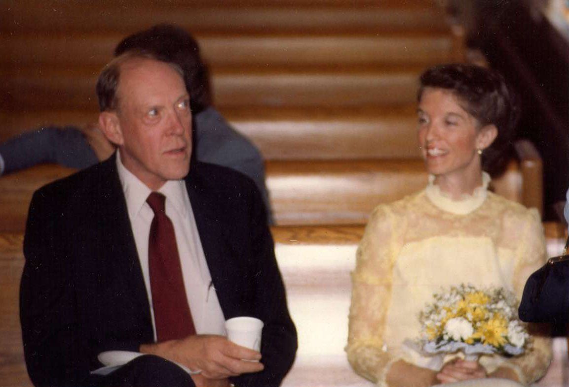 Joan Cobie and Edwin in 1981