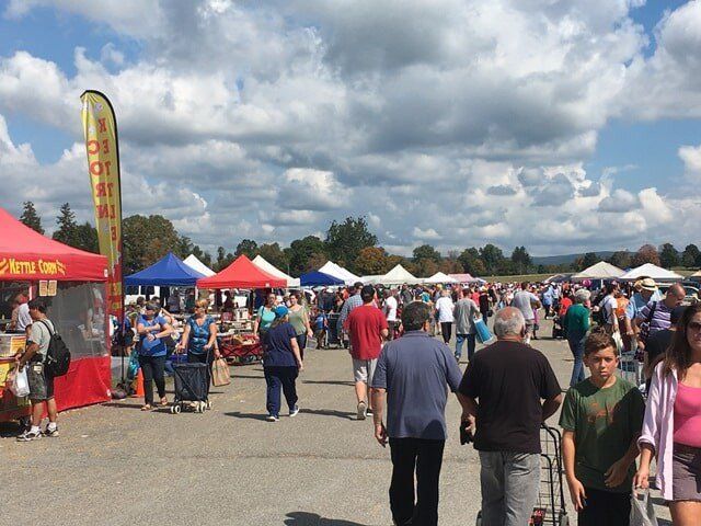 Antique Show — Families in the Flea Market in Stormville, NY