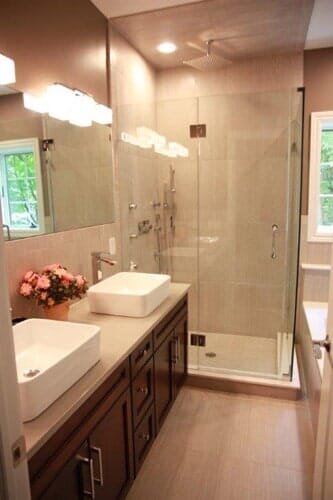 Bathroom Sink and Shower - bathroom remodeling in Piscataway, NJ