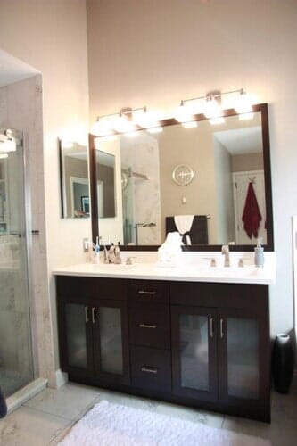 Bathroom Sink with a Mirror - bathroom remodeling in Piscataway, NJ