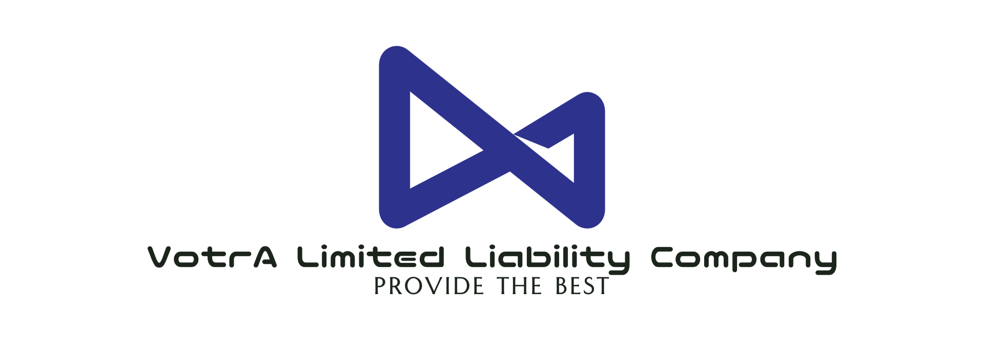 Logo of Votra Limited Liability Company: Blue abstract shape and text on white.