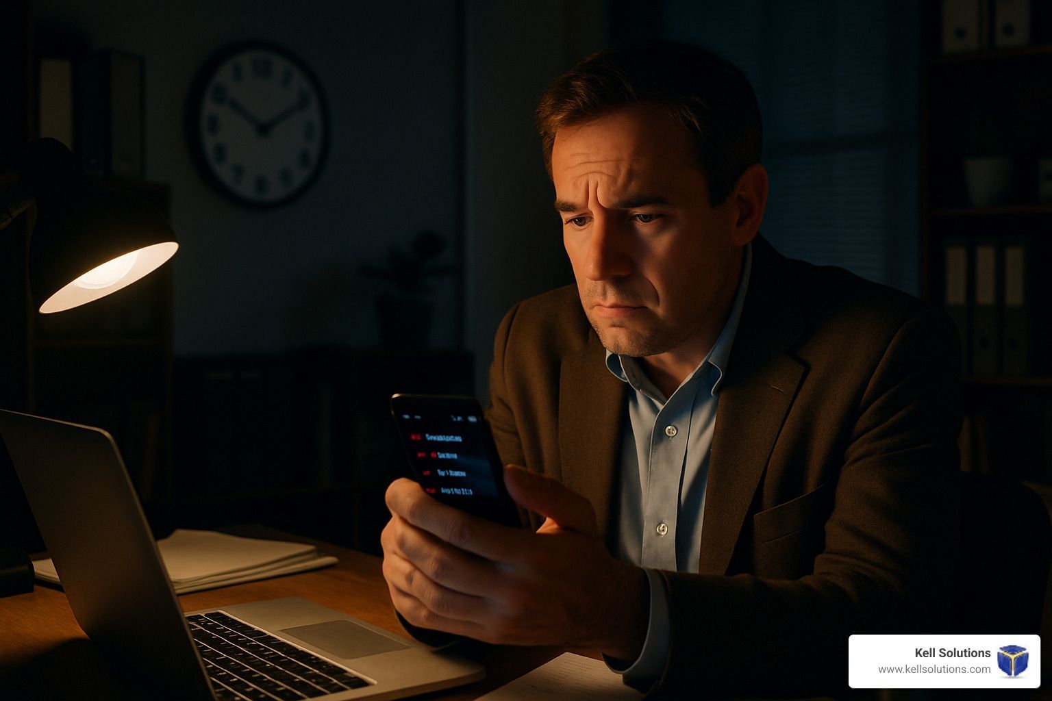 business owner checking missed calls - after hours answering service
