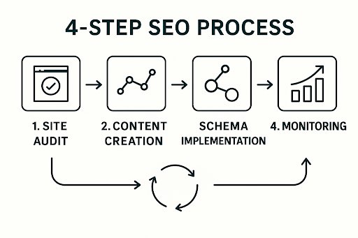 Four-step AI Visibility Rescue process