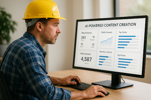 Orange County contractor using AI-powered content marketing tools