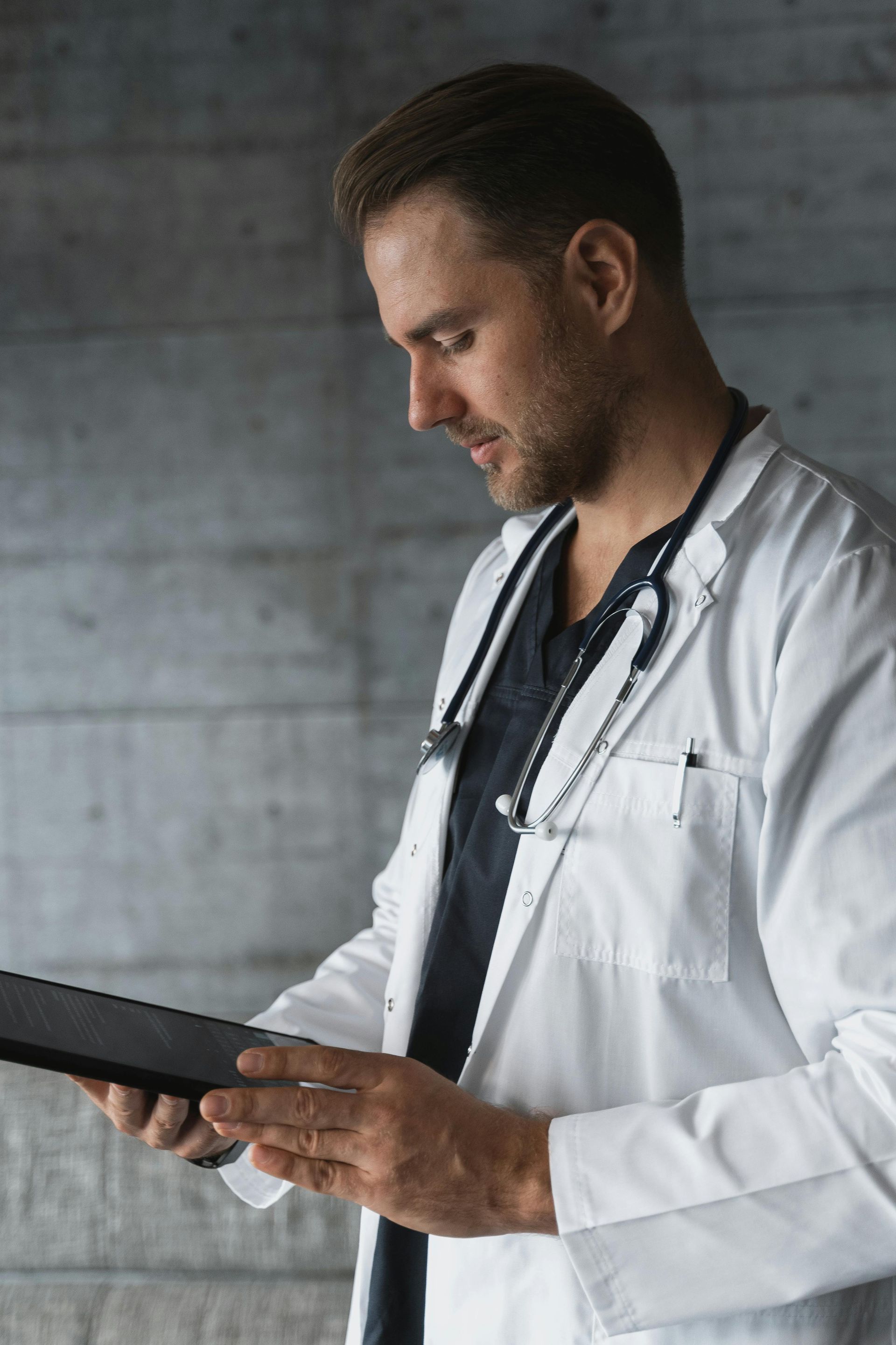 doctor reviewing a chart