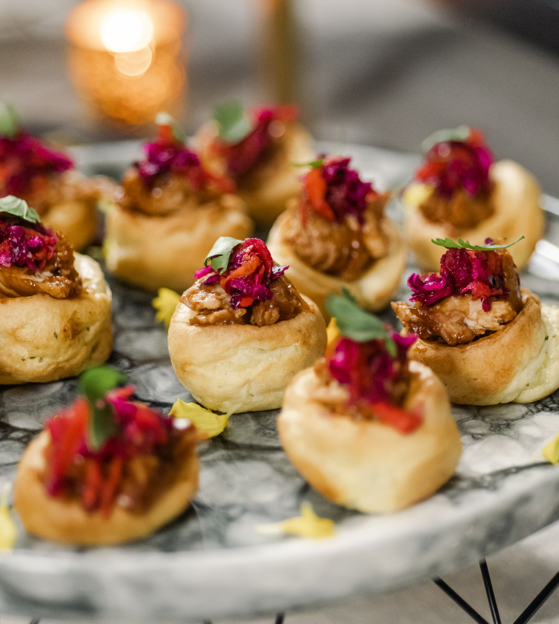 Small canapés by High End Corporate Caterer in Maryland