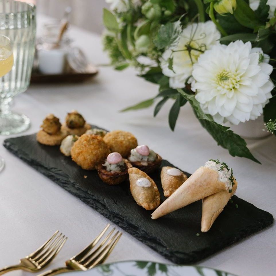 Small Desserts at the end of a Wedding being Catered by Copper Kitchen in Baltimore, Maryland