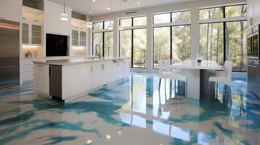 An image of Residential Epoxy Flooring in Menlo Park CA