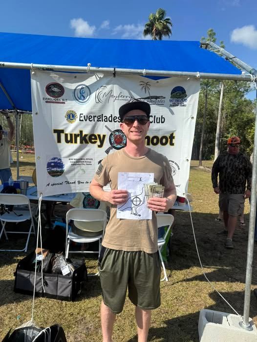 turkey shoot winner with a prize