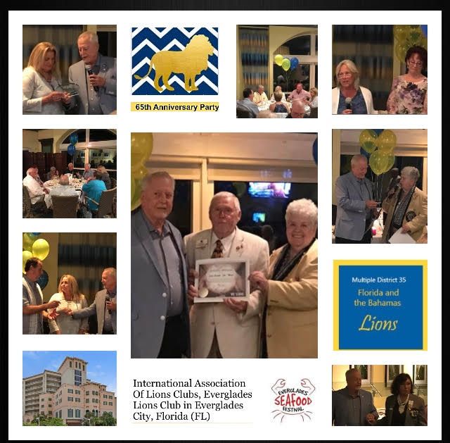 A collage of photos from the international association of lions clubs