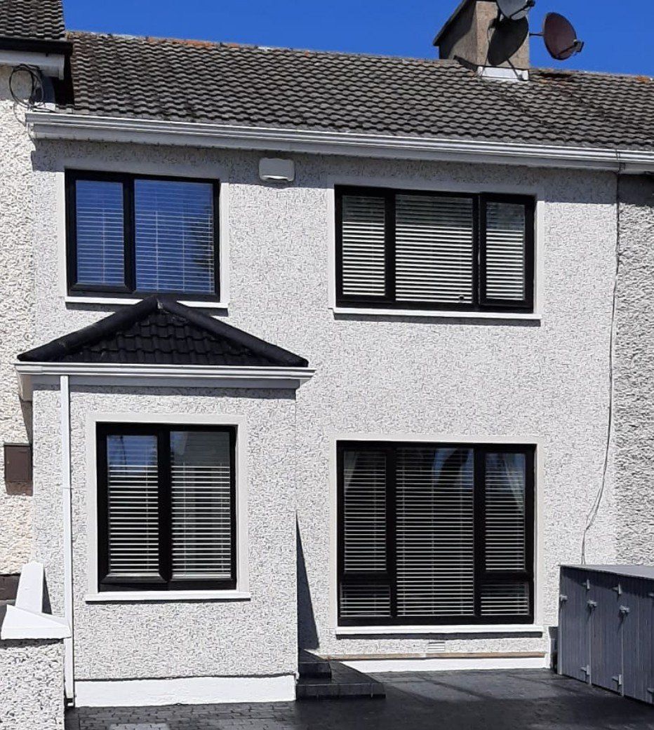 A house with a satellite dish on the roof