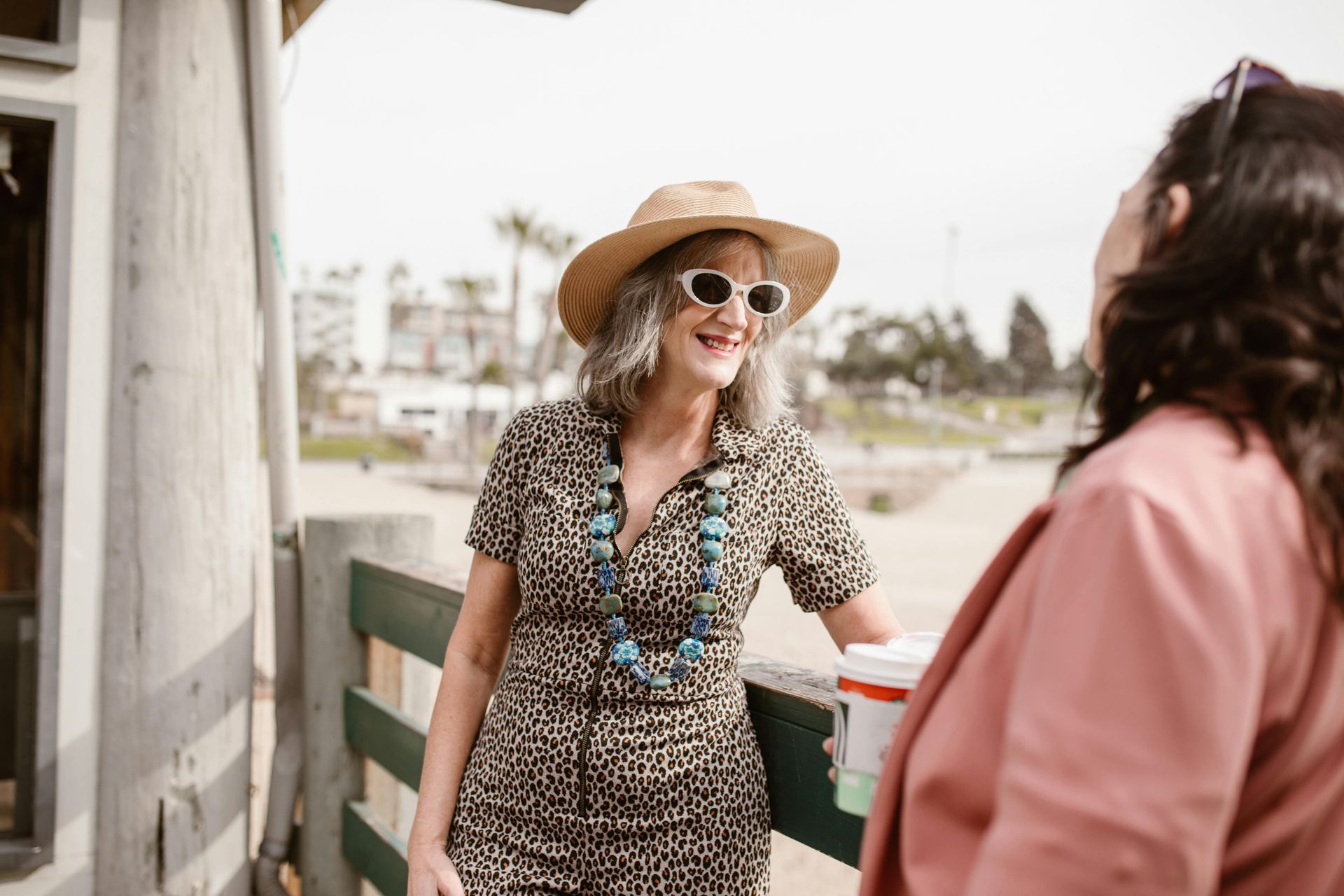 Two women talking together on menopause