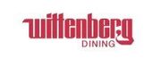 "Wittenberg Dining" logo in dark red on a white background.