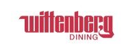 "Wittenberg Dining" logo in dark red on a white background.