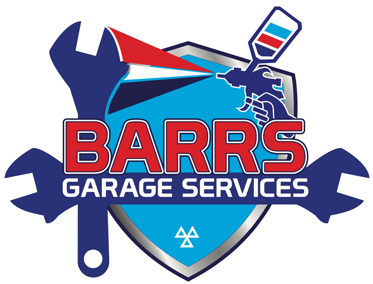Barrs Garage Logo white stroke