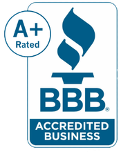 BBB logo with a blue flame icon and