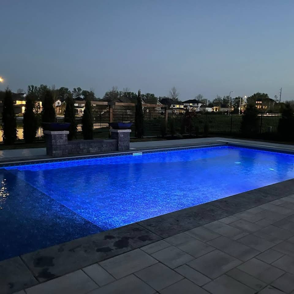Modern house with pool - Omaha, NE- Laguna Pools