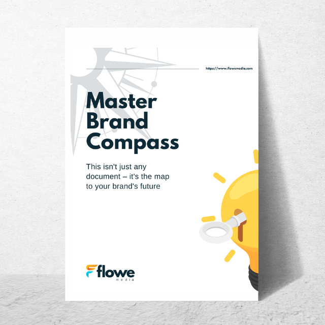 a poster that says master brand compass on it