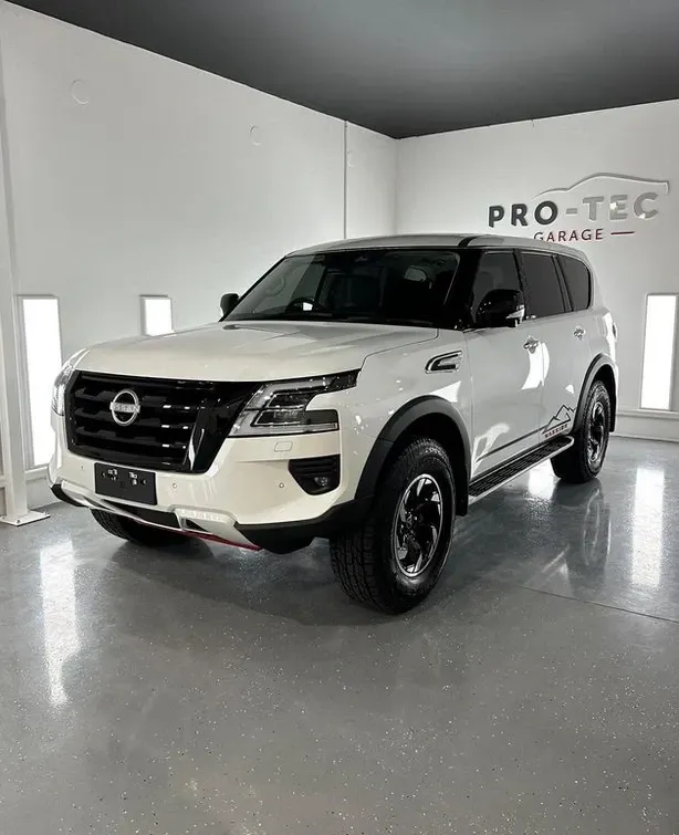 Nissan patrol with paint protection using ceramic coating
