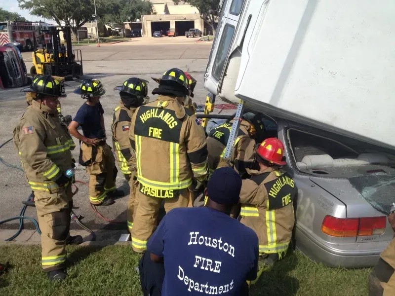 A group of firefighters from the houston fire department
