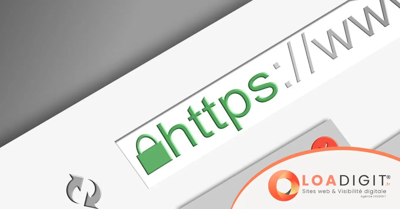 Visuel HTTPS SSL - L'importance d'un site web protégé et sécurisé