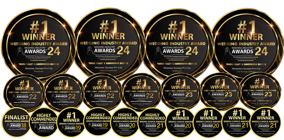 Award-winning celebrant recognition
