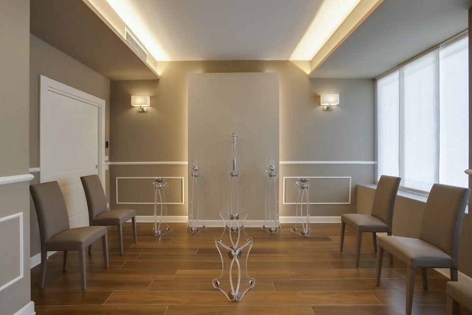 sala di raccoglimento e preghiera in casa del commiato
