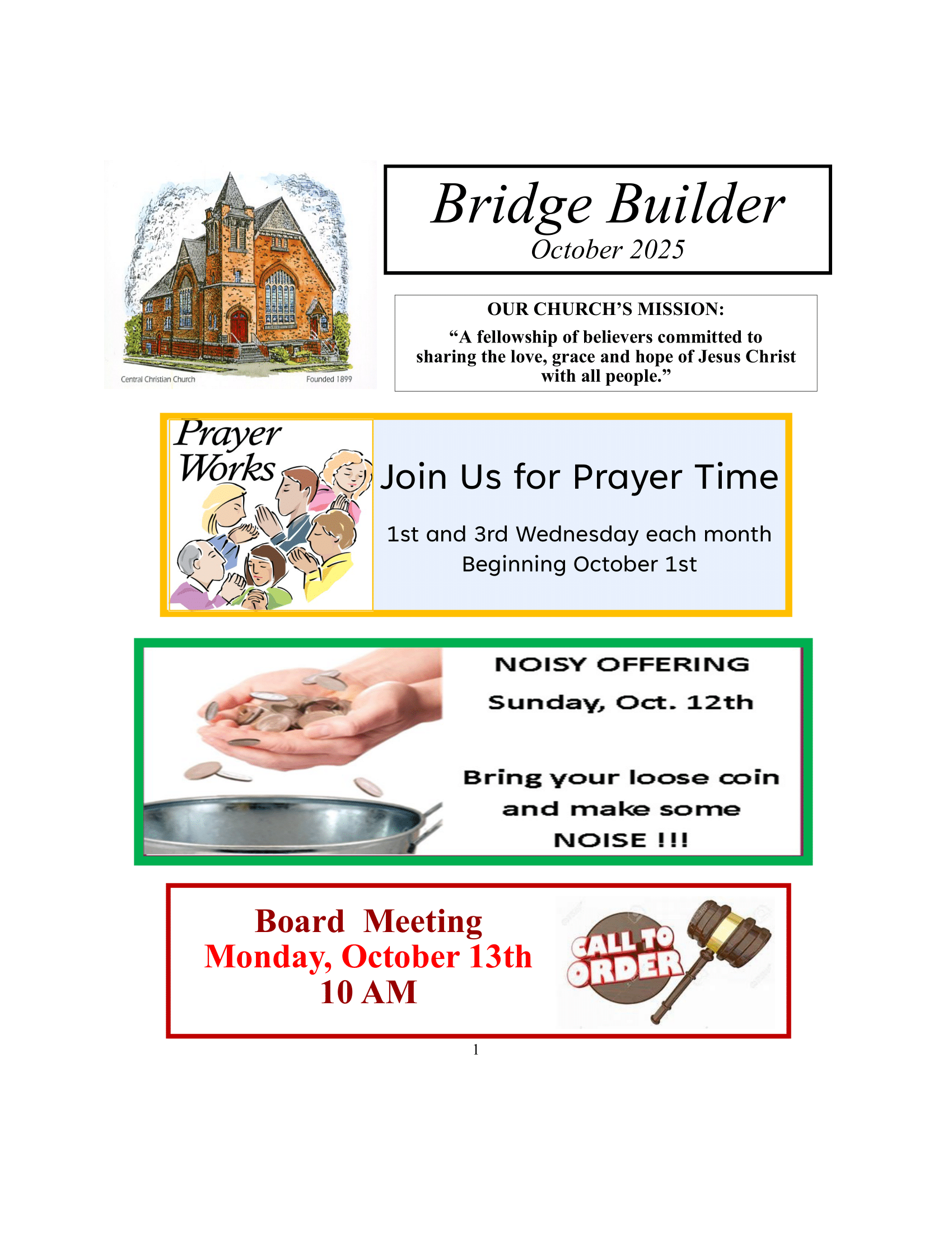 Church newsletter, 
