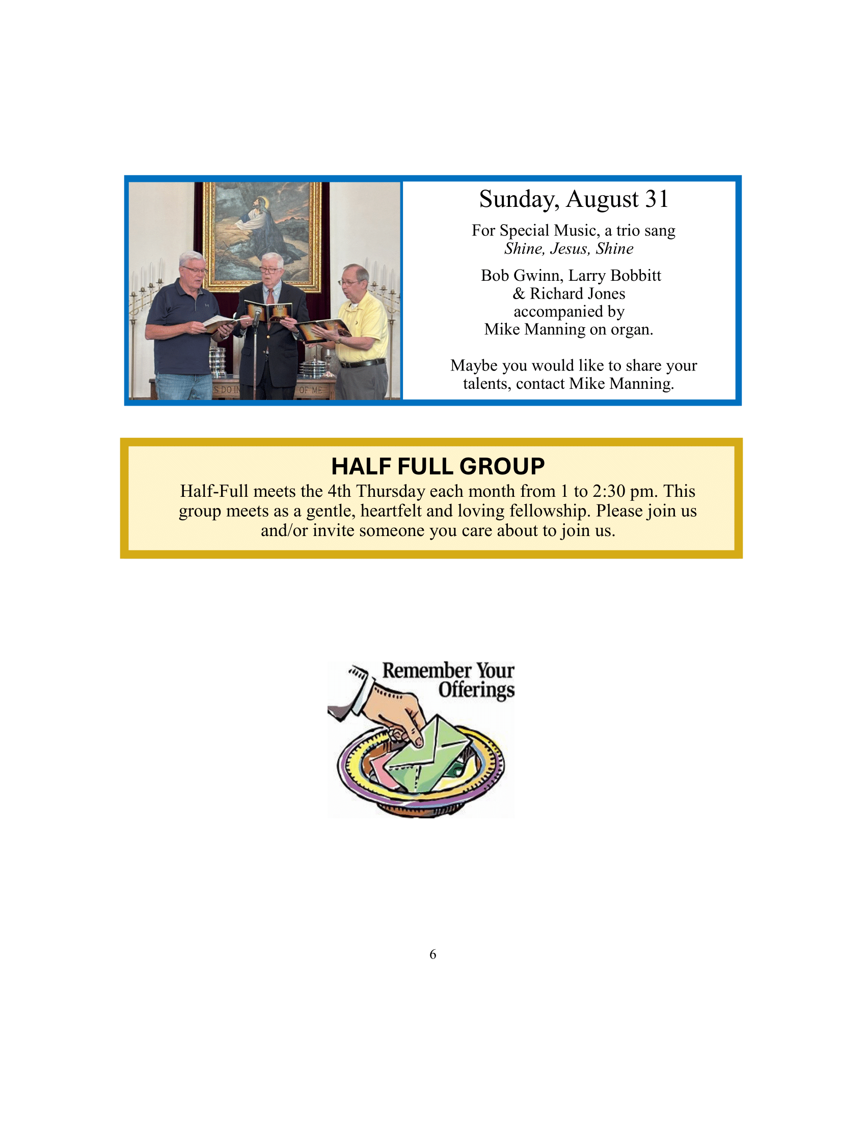 Men at a ceremony, a flyer promoting the 