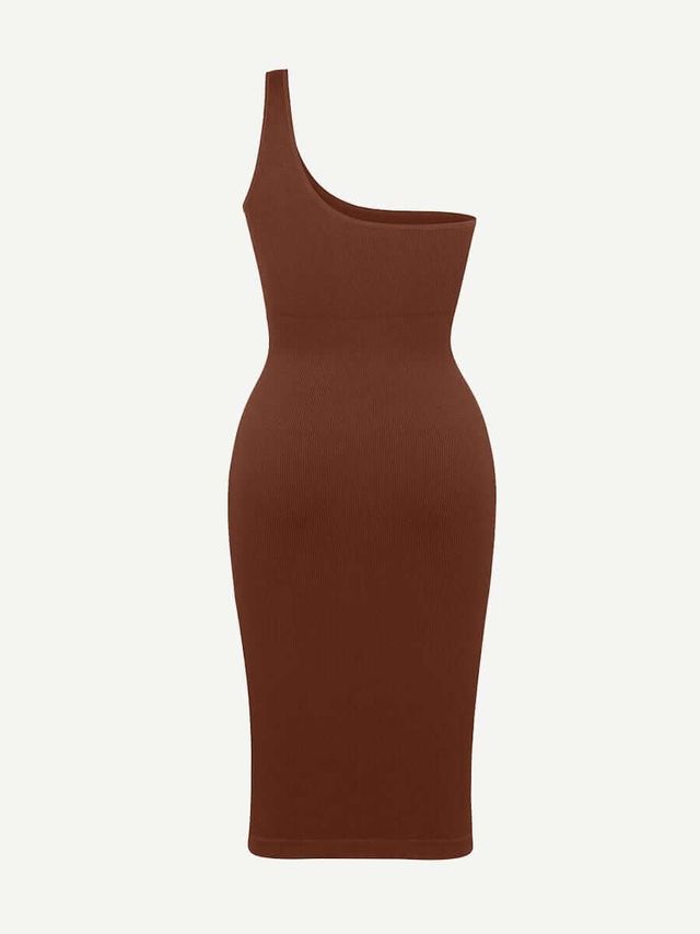 strapless open back dress One-Shoulder Dress – Milanos Closet main image 0