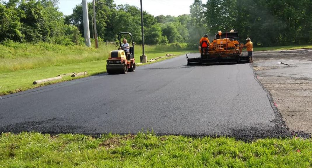 During Paving — Chestertown, MD — Tom Squires Paving