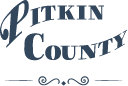 a logo for pitkin county is shown on a white background .