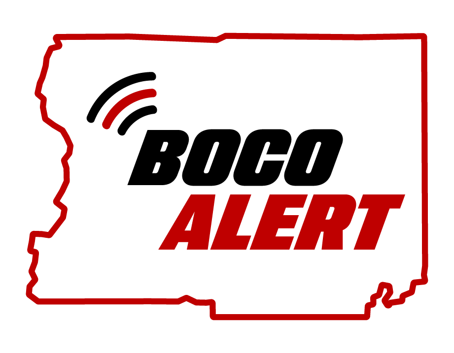 A logo for a company called boco alert.