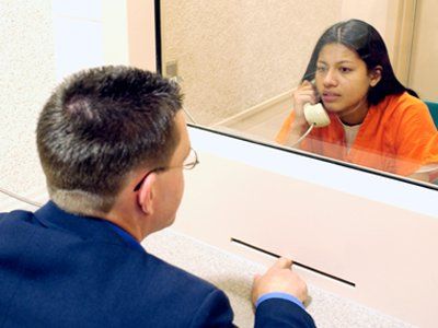 Bail — Prisoner Talking to Her Attorney in Abingdon, VA