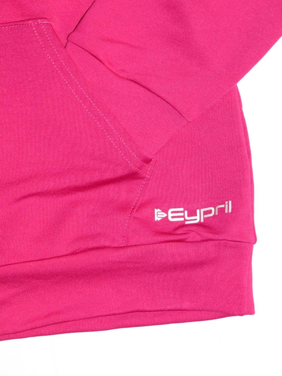 Sudadera con capucha rosa y logo 