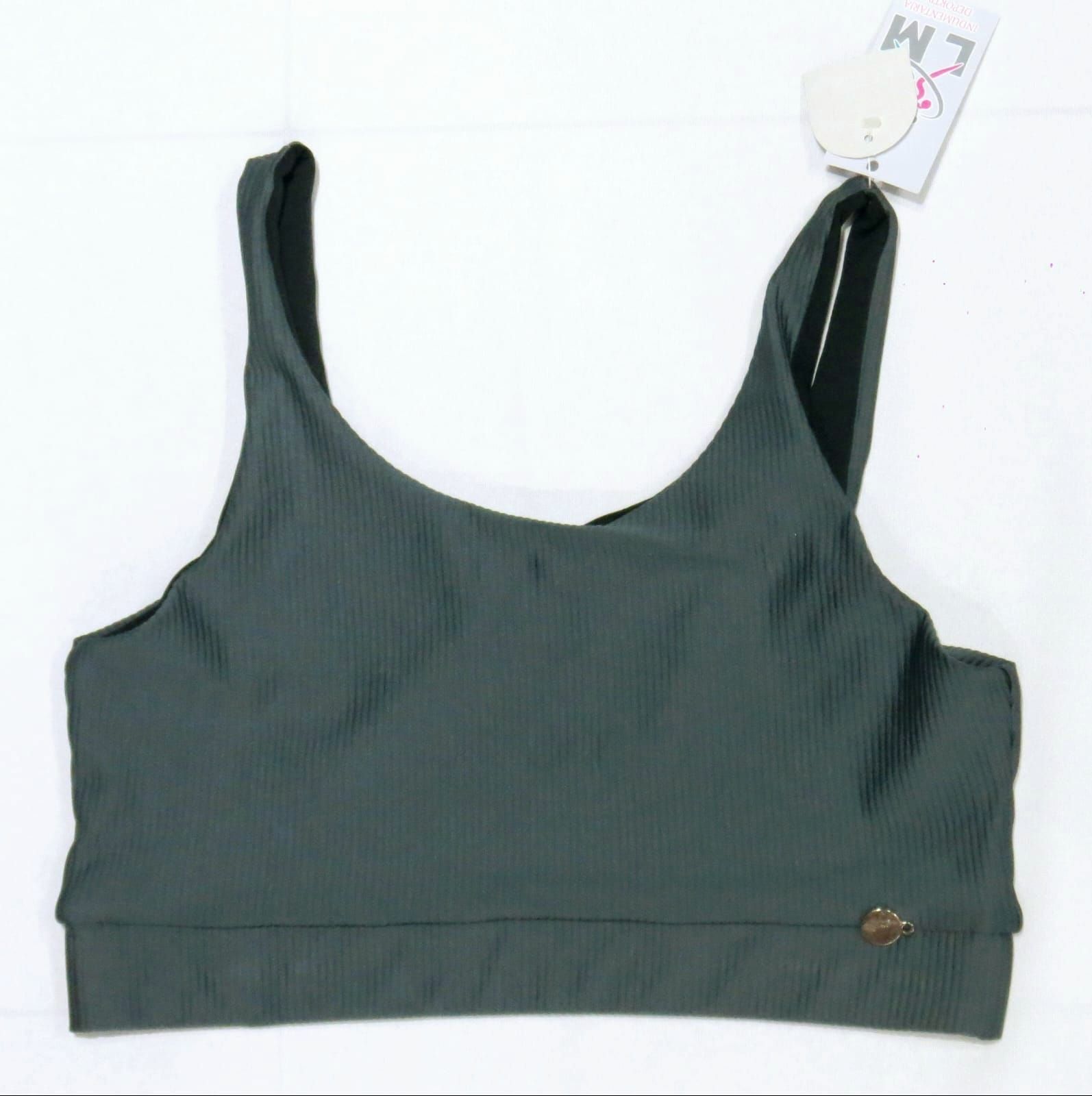 TOP MORLEY GRIS Y NEGRO