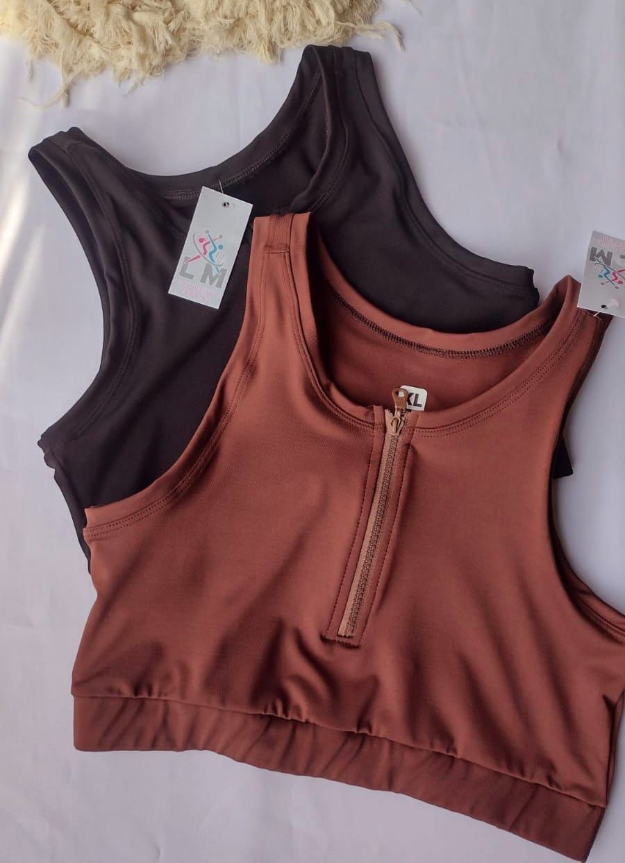Top Lycra con Cierre