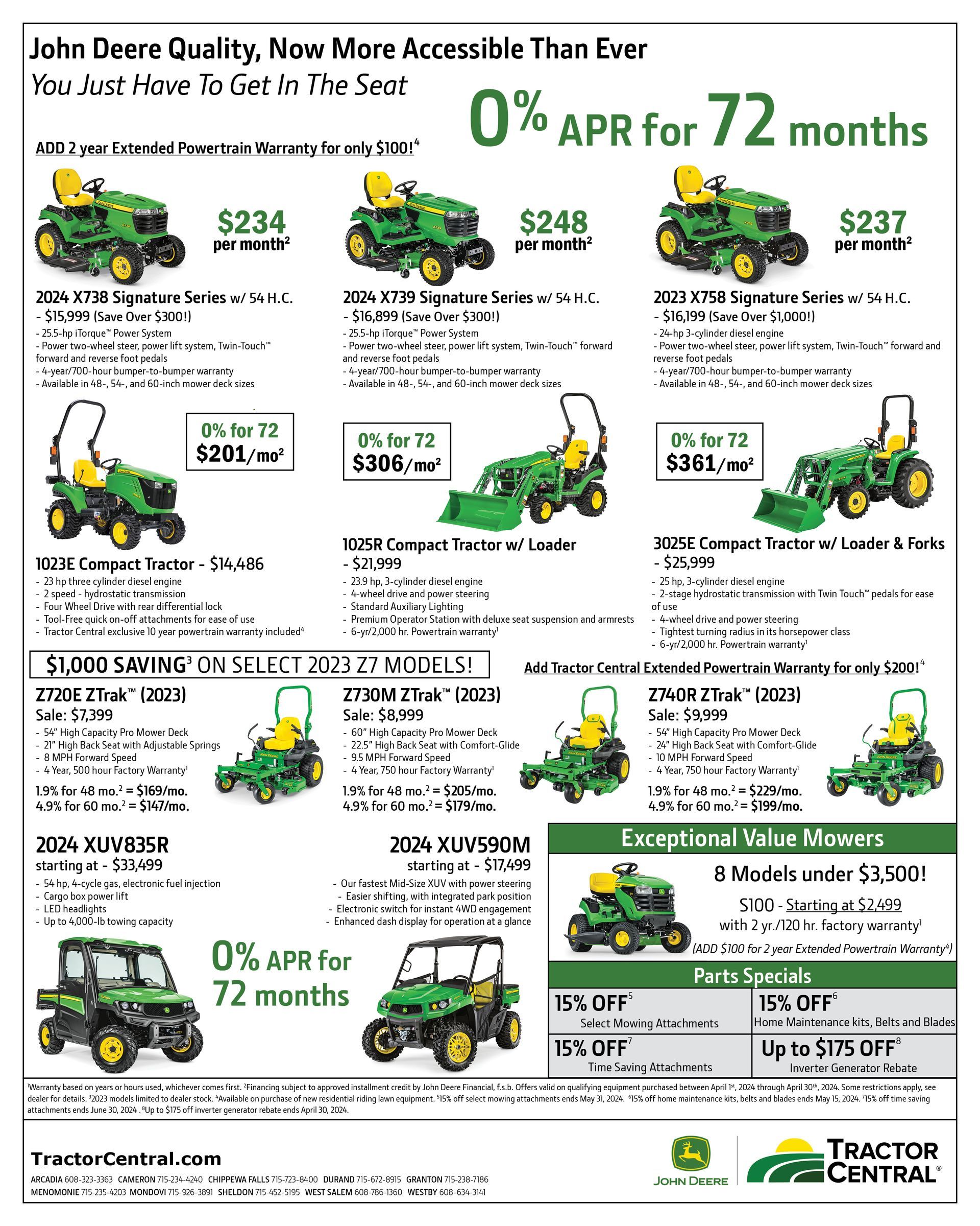 tractor central print ad