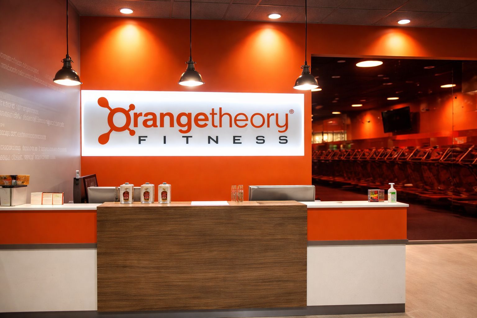 The inside of a gym.