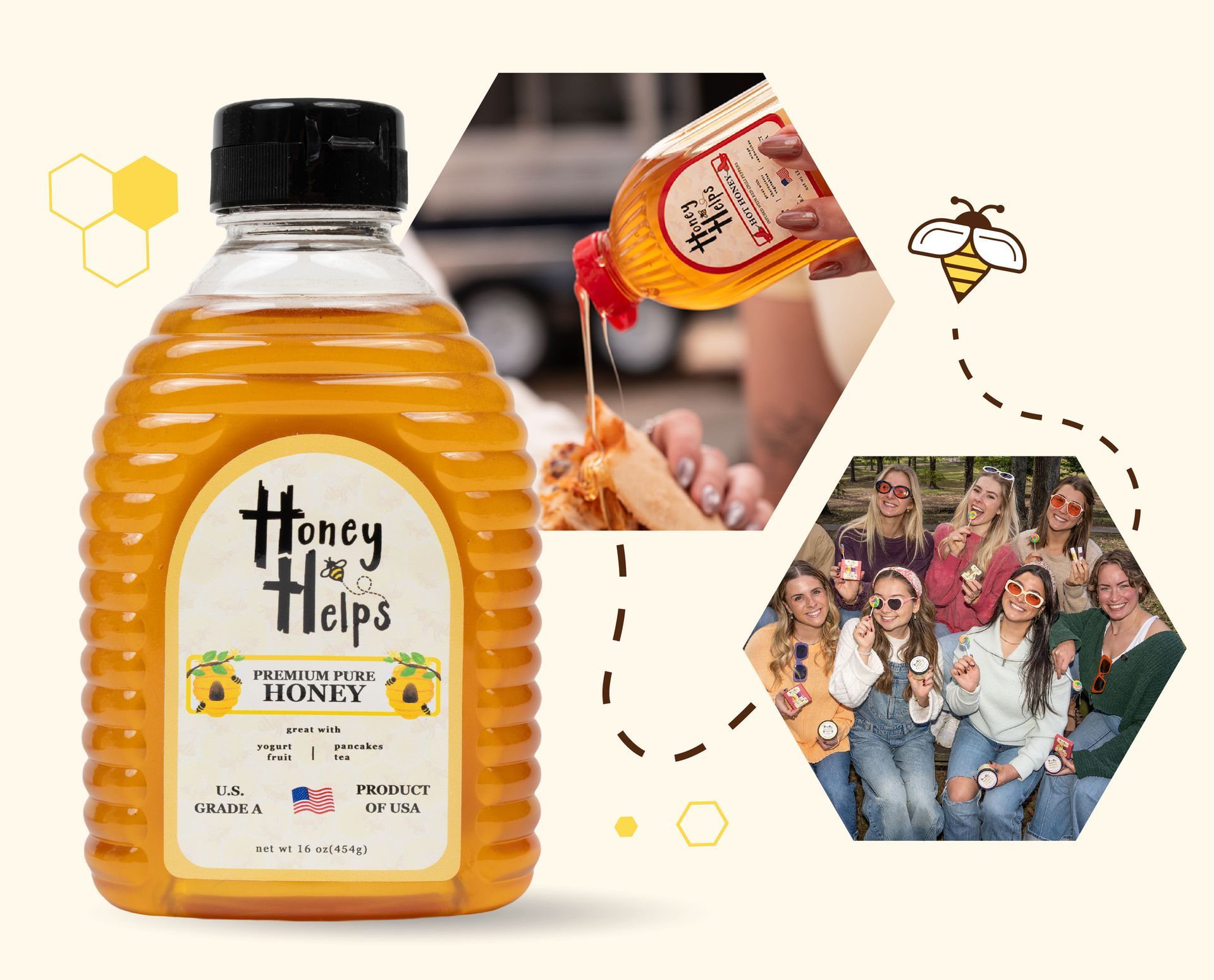Honey Helps sweet, sustainable honey fundraising is perfect for every organization.